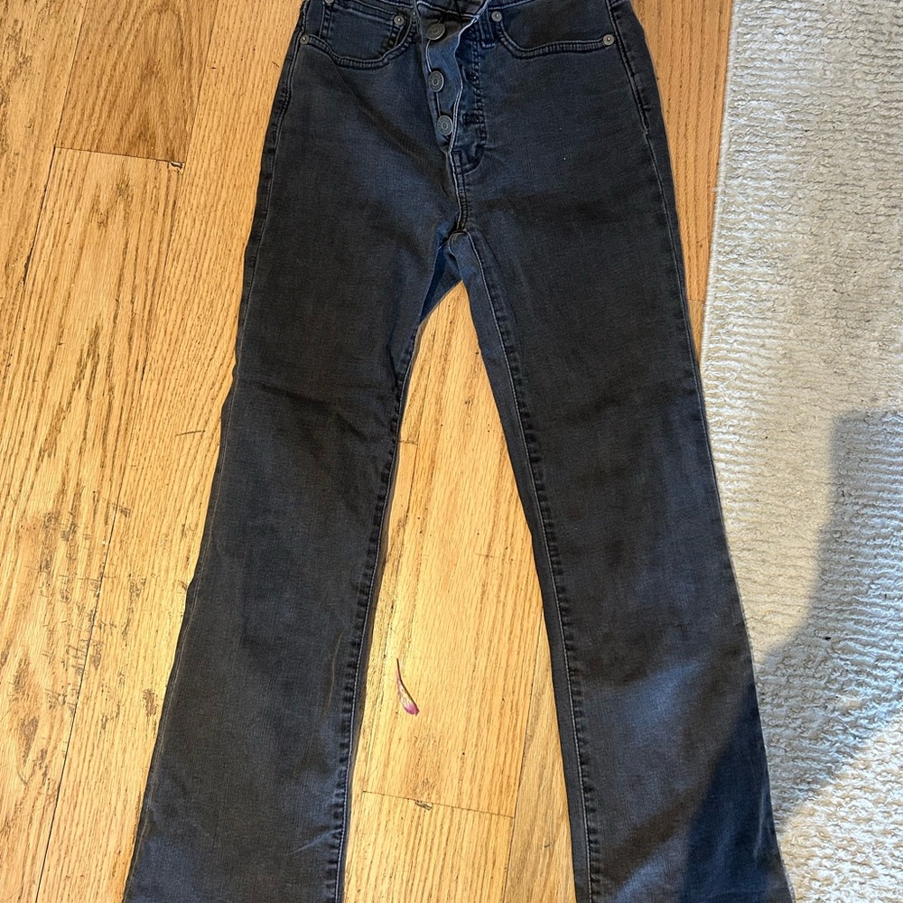 Madewell cali Demi boot - High-Waisted Black / grey Jeans